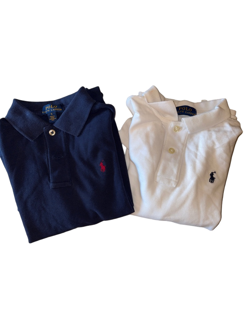 Polo Kids Size 5 Long Sleeve Polo Shirt Bundle
